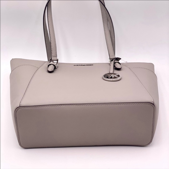 Michael Kors Charlotte Satchel Shoulder Bag Grey
